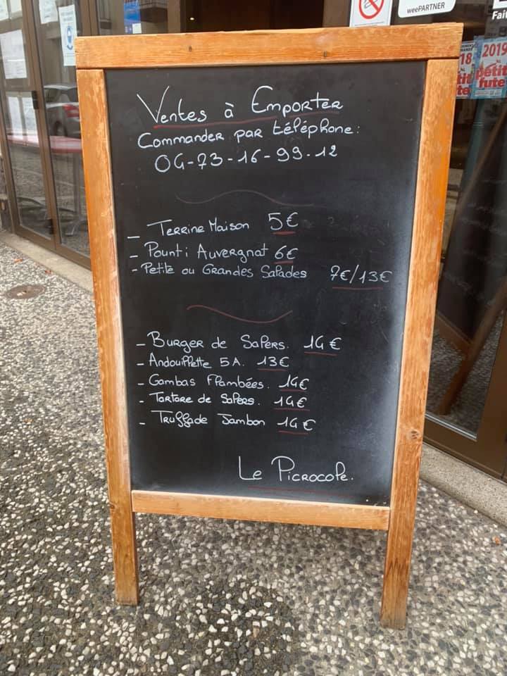 Vente à emporter